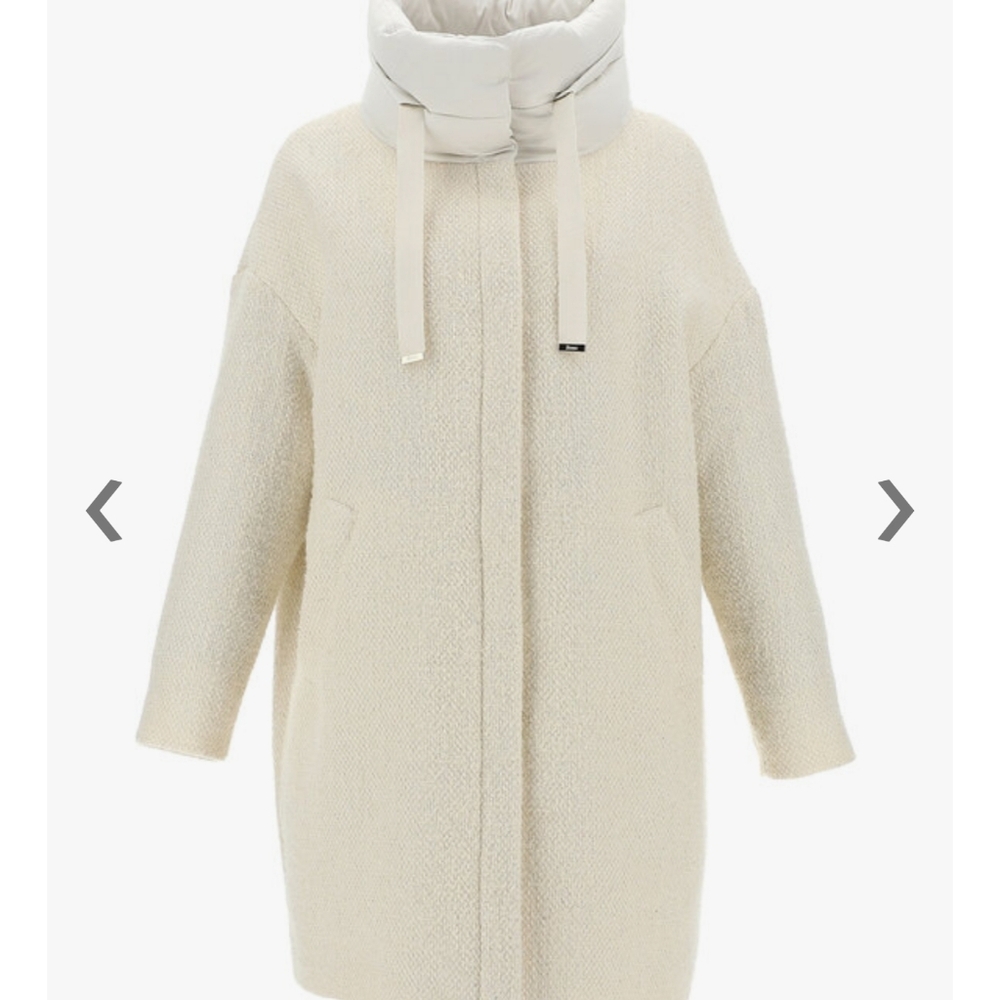 Herno Cream Jacket with Silver Lining